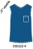 ESD T-shirt sleeveless type ESD122, turquoise