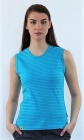 ESD T-shirt sleeveless type ESD121, turquoise