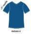 ESD triko bez kapsy,  krátké rukávy ESD101, královsky modré