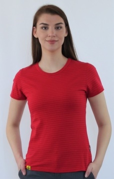 ESD T-shirt short sleeves type ESD101, red