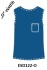 ESD T-shirt sleeveless type ESD122, turquoise