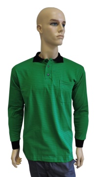 ESD polo long sleeves type ESD130, green