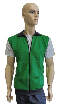 ESD vest type ESD204, green