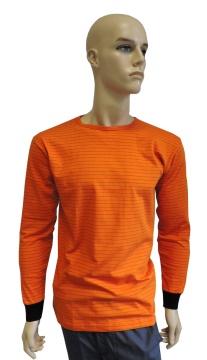 ESD triko bez kapsy, dlouhé rukávy ESD111, oranžové