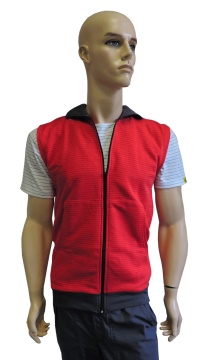ESD vest type ESD204, red