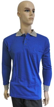 ESD polo long sleeves type ESD130, royal blue | ESD polokošile CleverTex