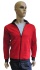 ESD sweatshirt, pocket & zip fastening type ESD203, red