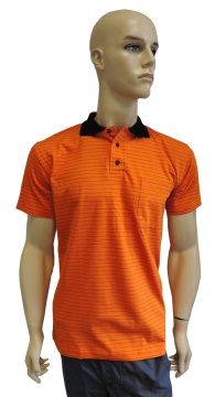 ESD polo short sleeves type ESD140, orange