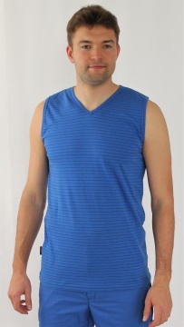 ESD T-shirt sleeveless type ESD121, royal blue