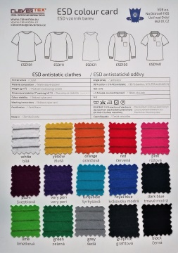 ESD barvy vzorník jednolíc