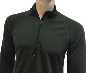 Termoregulation pullover with zipper - men