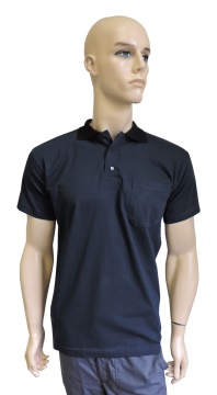 ESD polo short sleeves type ESD140, dark blue