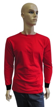 ESD triko bez kapsy, dlouhé rukávy ESD111, červené