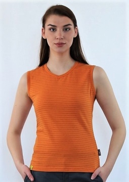 ESD T-shirt sleeveless type ESD121, orange
