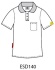 ESD polo short sleeves type ESD140, red