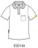 ESD polo short sleeves type ESD140, grey