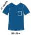 ESD triko s kapsou,  krátké rukávy ESD102, královsky modré