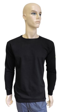 ESD T-shirt long sleeves type ESD111, black