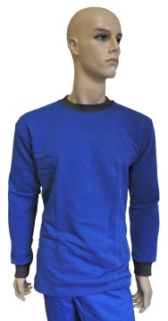 ESD sweatshirt classic type ESD201, royal blue | Antistatická mikina CleverTex typ ESD201