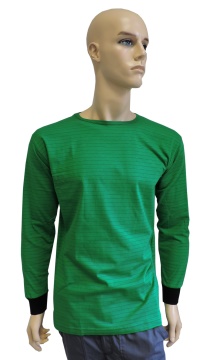 ESD triko bez kapsy, dlouhé rukávy ESD111, zelené