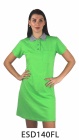 ESD šaty s límečkem krátké rukávy ESD140FL limetková
