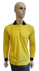 ESD polo long sleeves type ESD130, yellow